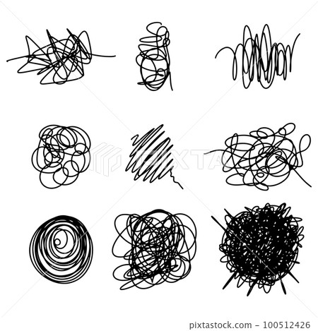 Doodle sketch style of sketchy pen and scribble  hand drawn illustration for concept design. 100512426