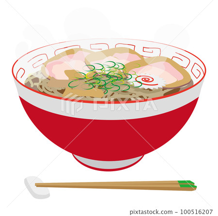 Tasty char siu noodles 100516207