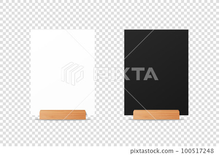 Blank paper a4 sheet on wooden background Vector Image