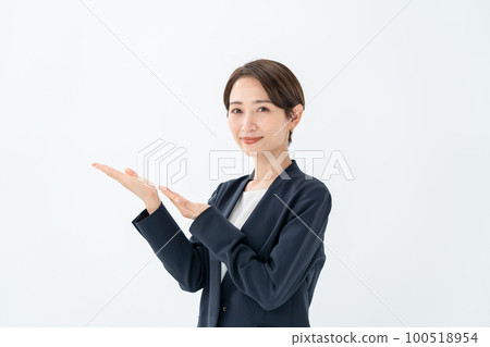 Business woman holding hands Business woman holding hands 100518954