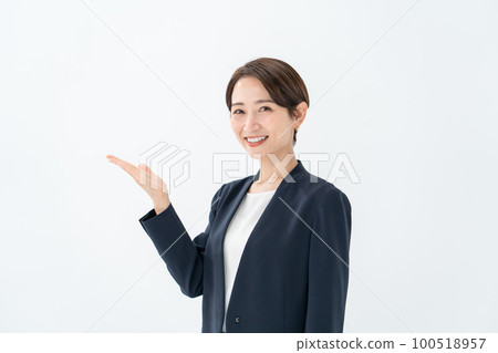 Business woman holding hands Business woman holding hands 100518957