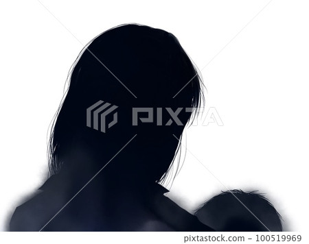 Horror-style cutout illustration of a young poisonous mother who becomes neurotic and kills her child due to one-op childcare Horror-style cutout illustration of a young poisonous mother who becomes neurotic and kills her child due to one-op childcare 100519969