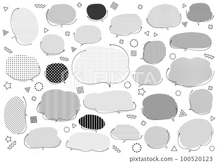 Ballpoint pen balloon set monochrome 100520123