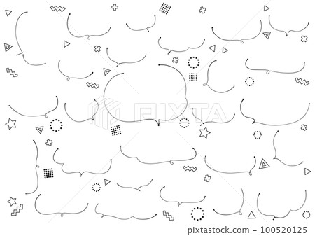 Ballpoint pen balloon set monochrome 100520125