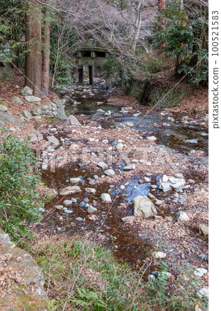 Hiyoshi Taisha Shrine Ninomiya Bridge and Omiya River Otsu City, Shiga Prefecture 100521583