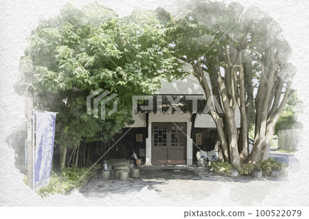 水彩風格的近江八幡修遊館（滋賀縣近江八幡市） 100522079