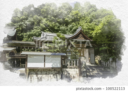 水彩風格 滋賀縣近江八幡市 水彩風格 滋賀縣近江八幡市 100522113