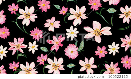 Black background, floral pattern, handwriting, illustration, wallpaper Black background, floral pattern, handwriting, illustration, wallpaper 100522115