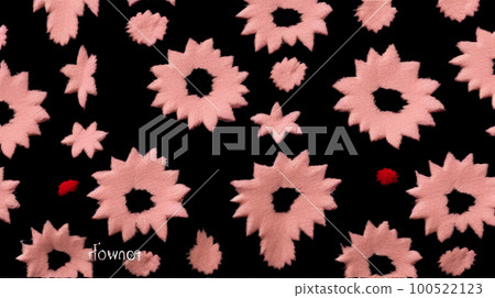 黑色背景，花卉圖案，手寫，插圖，壁紙 100522123