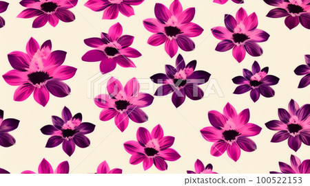 花卉圖案花卉壁紙手寫插圖 100522153