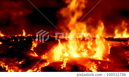 Night flame fire fire burning image Night flame fire fire burning image 100522786
