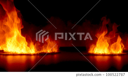 Night flame fire fire burning image Night flame fire fire burning image 100522787