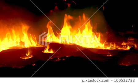Night flame fire fire burning image Night flame fire fire burning image 100522788
