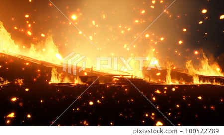 Night flame fire fire burning image Night flame fire fire burning image 100522789
