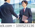 Businessman handshake Business new employee Photography cooperation "LINK FOREST" 100523136
