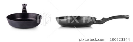 Set of Frying pan isolated on white background with clipping path Set of Frying pan isolated on white background with clipping path 100523344