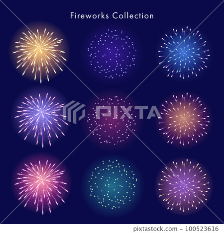 五顏六色的煙花矢量圖素材集 五顏六色的煙花矢量圖素材集 100523616