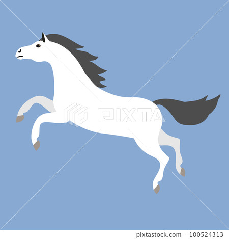 Vector flat horse 100524313