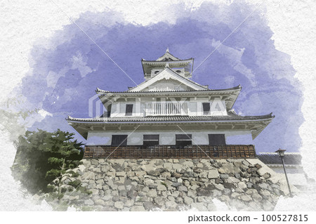 Watercolor style Nagahama Nagahama Castle History Museum Nagahama City, Shiga Prefecture Watercolor style Nagahama Nagahama Castle History Museum Nagahama City, Shiga Prefecture 100527815