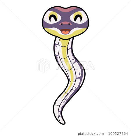 Cute banana pastel ball python cartoon 100527864