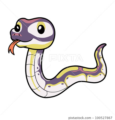 Cute banana pastel ball python cartoon 100527867