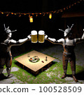Beer and Friendship: An image depicting beer-loving friends toasting each other Beer and Friendship: An image depicting beer-loving friends toasting each other 100528509