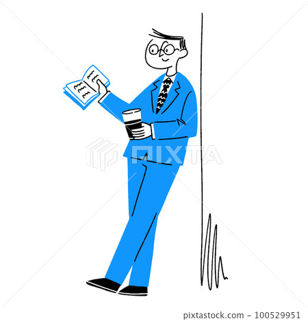 A salaryman who reads A salaryman who reads 100529951