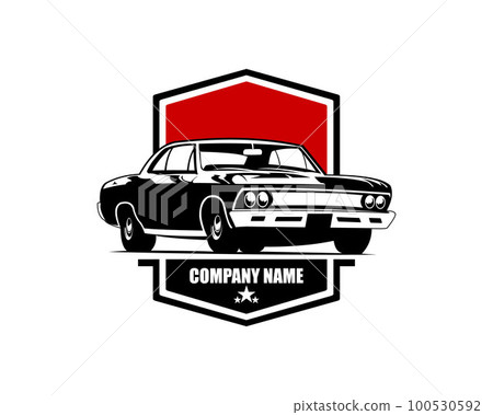 Old American Muscle Car Logo Design Old American Muscle Car Logo Design 100530592