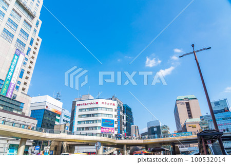 Tokyo Hachioji Station North Exit Rotary Mulberry Bridge 100532014