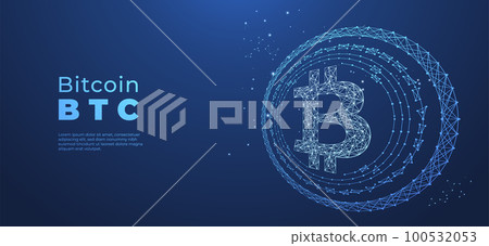 Bitcoin cryptocurrency with circuit breaker of blockchain technology. Digital money decentralization. Vector art illustration Bitcoin cryptocurrency with circuit breaker of blockchain technology. Digital money decentralization. Vector art illustration 100532053