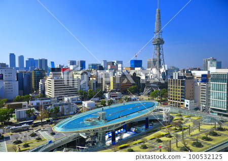 [Aichi Prefecture] Nagoya TV Tower and Oasis 21 (water spacecraft) 100532125