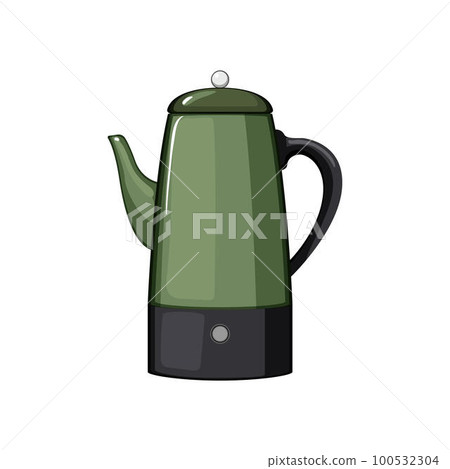 pot percolator pot coffee cartoon vector illustration 100532304