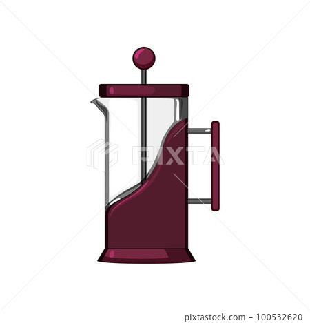 caffeine french press coffee cartoon vector illustration caffeine french press coffee cartoon vector illustration 100532620