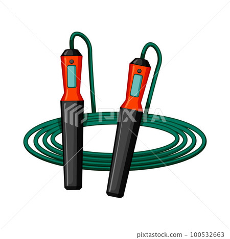 body fitness rope cartoon vector illustration 100532663