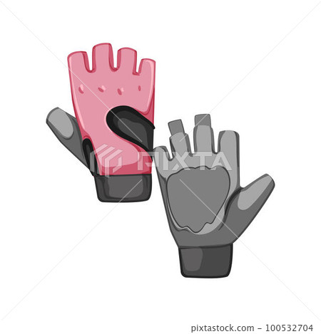 power fitness gloves cartoon vector illustration power fitness gloves cartoon vector illustration 100532704