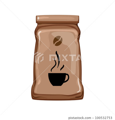 drink coffee packaging cartoon vector illustration drink coffee packaging cartoon vector illustration 100532753