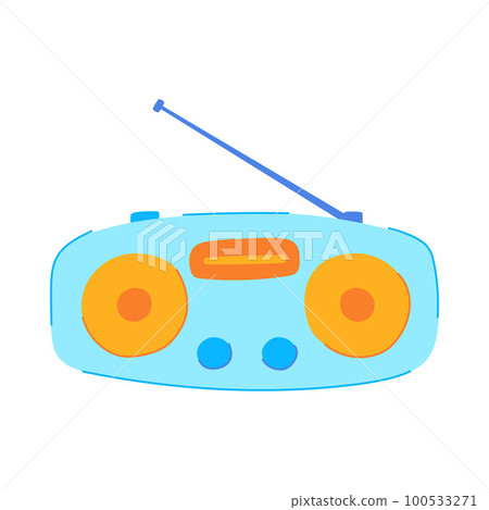 technology radio sound cartoon vector illustration 100533271
