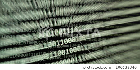 Programming code typing. Information technology website coding 100533346