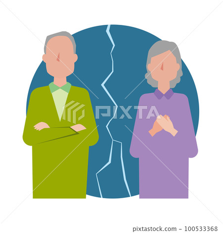 Image illustration of a middle-aged divorce 100533368