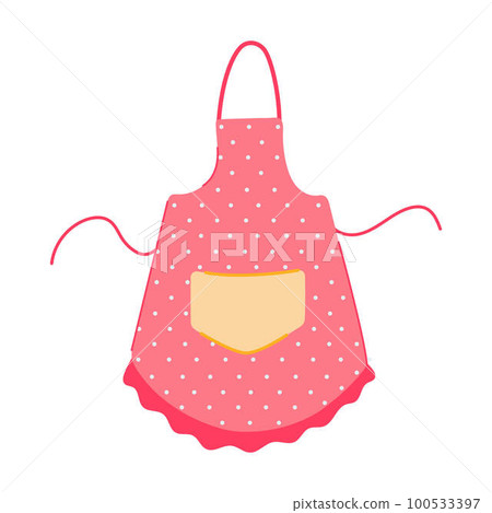 fabric apron kitchen cartoon vector illustration fabric apron kitchen cartoon vector illustration 100533397