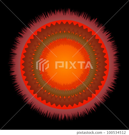 Abstract colorful mandala 100534512
