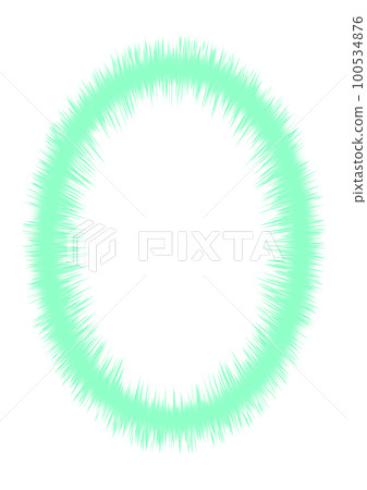 吸引眼球的綠邊插畫 100534876