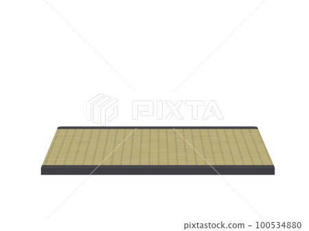 Illustration of a single burnt tatami mat 100534880