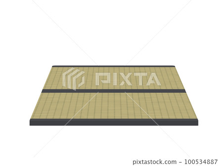 Illustration of two tanned tatami mats placed side by side Illustration of two tanned tatami mats placed side by side 100534887