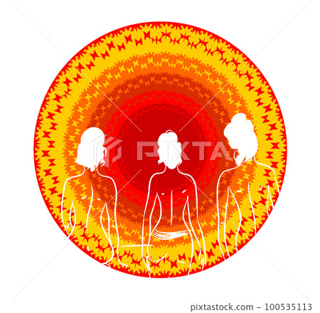 Colorful abstract mandala Colorful abstract mandala 100535113