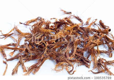 Dried red cotton tree flower 100535789