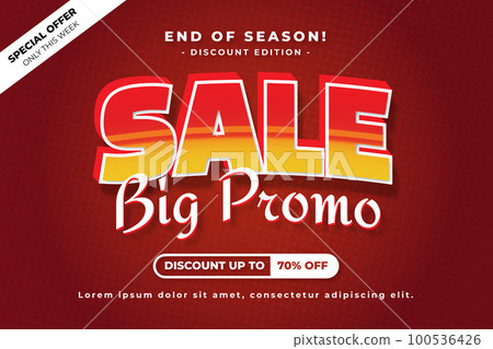 Sale Big Promo Text Effect Sale Big Promo Text Effect 100536426
