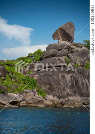 Sailboat Rock at Similan National Park, Thailand 100536983