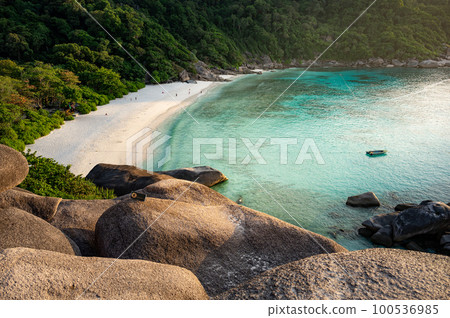 Beach at Donald Duck Bay, Similan National Park, Thailand 100536985