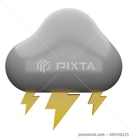 3d rendering weather icon concept isolated 100538225
